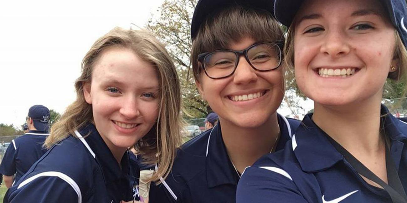 Rachel at First Game for Marching Band